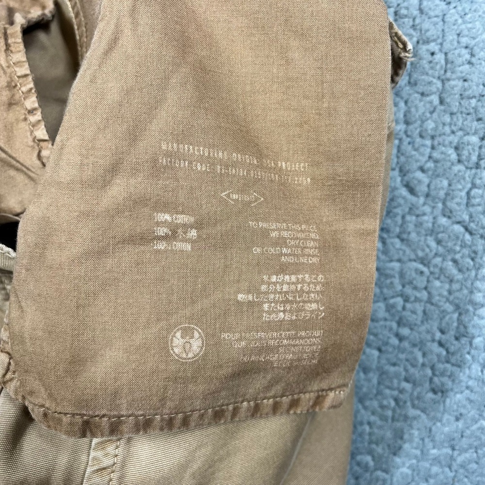 Apolis Global Citizen Pants Men 31 Straight Leg Cotton Canvas Tan Made in USA - Picture 9 of 14